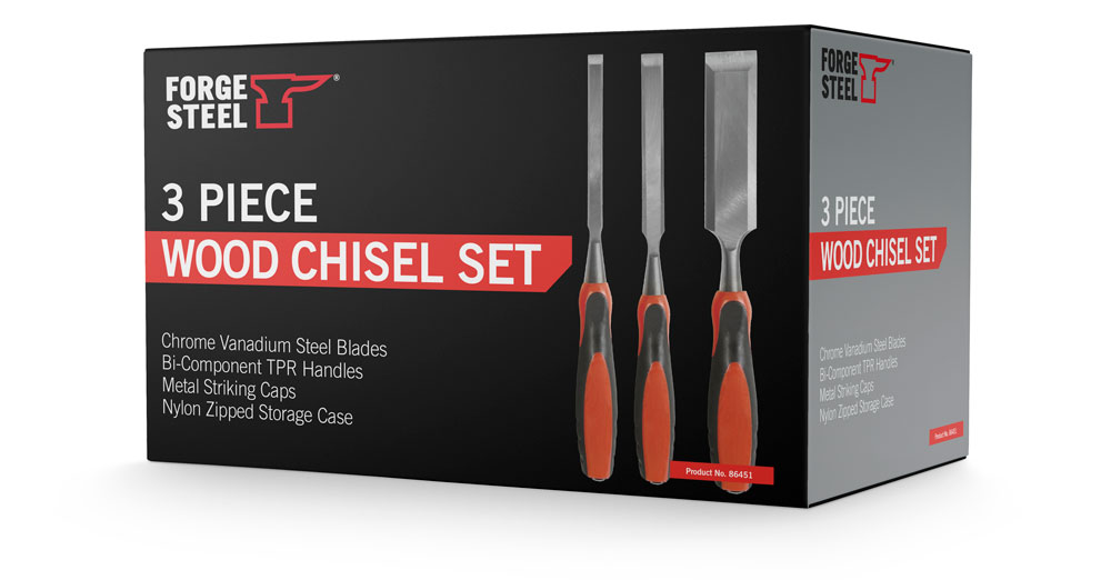 Wood chisels box packaging design